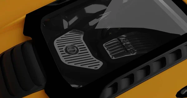 Mclaren P4 3d rendering car on isolated background