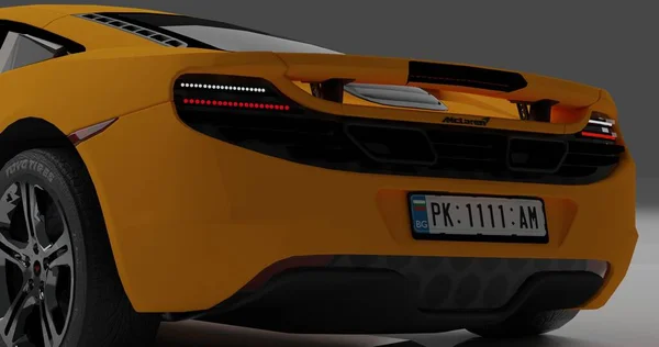 Mclaren Rendering Car Isolated Background — 图库照片