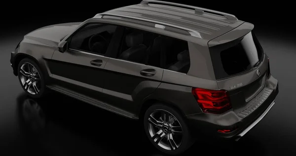 Mercedez Benz GLK G350 3d rendering car on isolated background