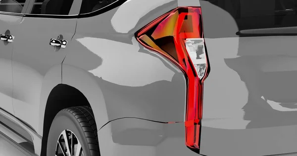 Mitsubishi Pajero Sport 2019 3d rendering car on isolated background