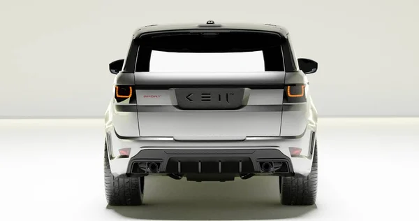 Range Rover 3d Render car on isolated background