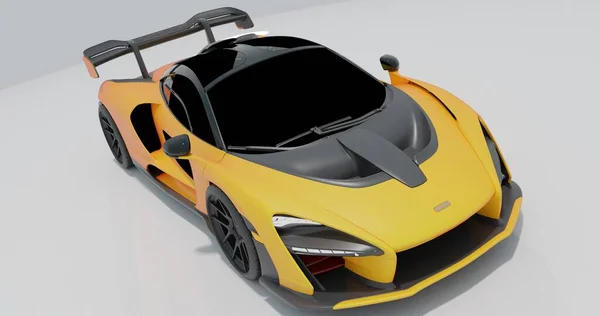 McLaren Senna 3d Rendering car on isolated background