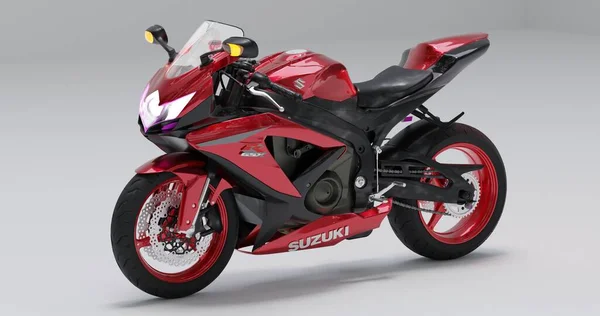 Suzuki Gsx Rendering Isolated Background — Fotografia de Stock