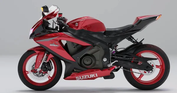 Suzuki Gsx Rendering Isolated Background — Fotografia de Stock