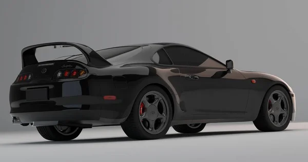 Toyota Supra 3d rendering on isolated background