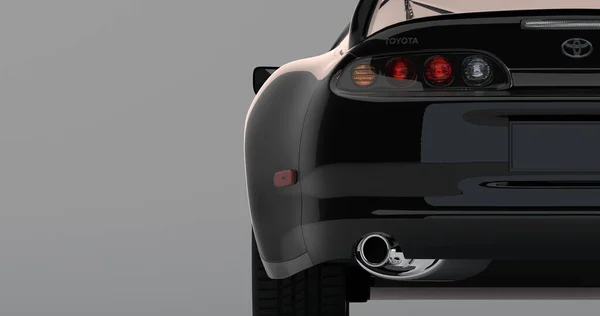 Toyota Supra 3d rendering on isolated background