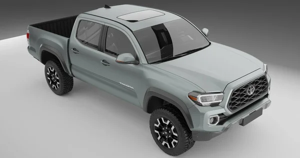 Toyota Tacoma 3d Rendering on isolated background