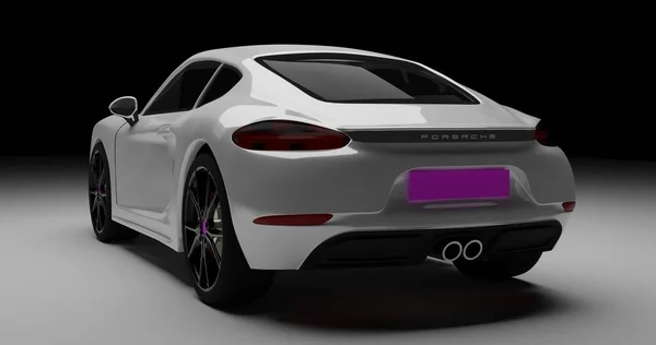 Porsche Cayman Modello Sfondo Isolato Tangerang Banten Giugno 2021 — Foto Stock