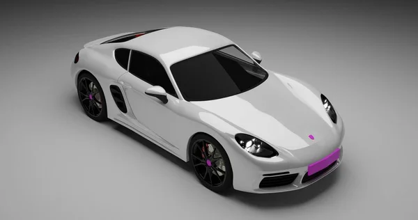 Porsche Cayman Model Izolowanym Tle Tangerang Banten Czerwca 2021 — Zdjęcie stockowe