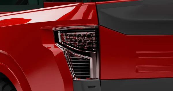 İzole edilmiş arka planda 3d Nissan Titan