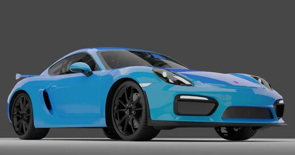 Renderowanie Porsche Cayman Gt4 Izolowanym Tle — Zdjęcie stockowe