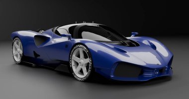 Göz kamaştırıcı Nilu27 konsept spor arabası. Pürüzsüz tasarım ve açık motor.