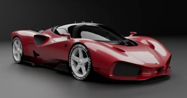 Göz kamaştırıcı Nilu27 konsept spor arabası. Pürüzsüz tasarım ve açık motor.