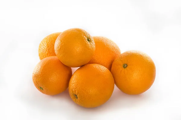 Pomarańcze Białym Tle — Zdjęcie stockowe