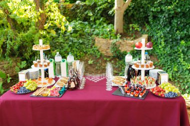 Açık büfe için ürün seti