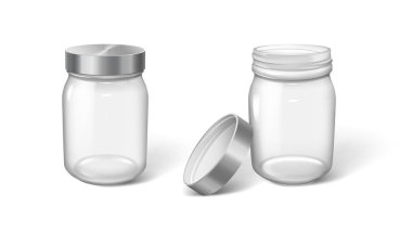 Kozmetik, yoğurt, ekşi krema veya sos için şeffaf boş plastik kap