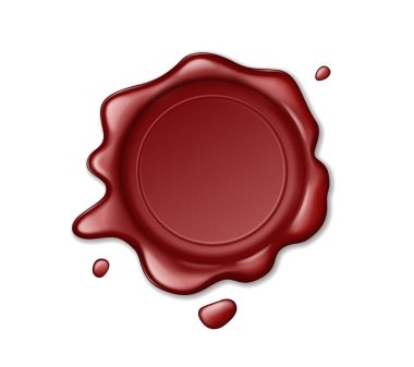 Kırmızı mühür mühür onay işareti, beyaz arkaplanda izole edilmiş retro etiket mühürleme