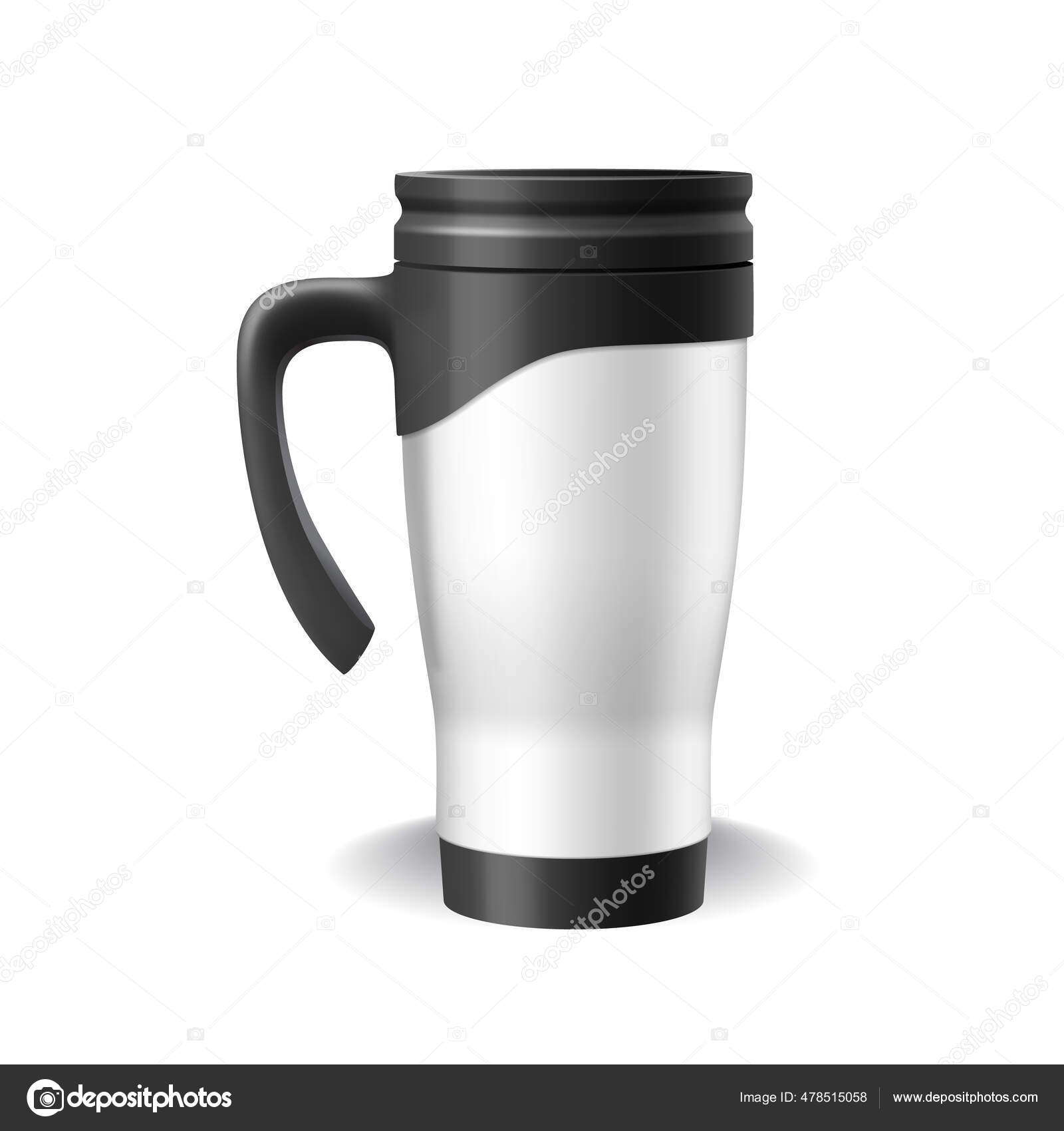Taza de vidrio taza de té vector simulacro de bebida de café