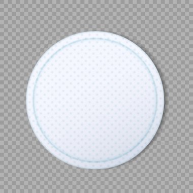 Pamuk bloknotlar gerçekçi bir ikon. Deriyi temizlemek için yuvarlak yumuşak disk hijyen süngeri, makyaj çıkarıcı.