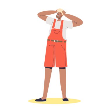 Şok olmuş hippi adam elleri başının üstünde heyecanlı, şaşkın ve şaşırmış görünüyor.