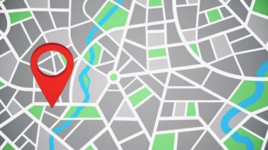 Pin işaretli coğrafi konum