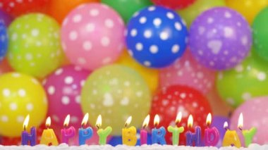 Bir yazıt şeklinde mumlar. Mutlu yıllar.