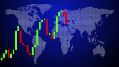Çizelge borsası çevrimiçi ticaret kavramı