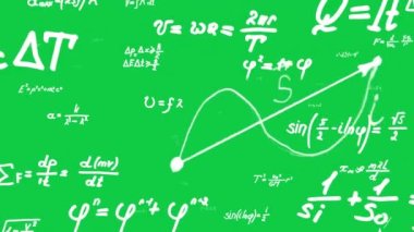 Uçan matematik ve fizik formülleri, semboller, fonksiyonlar ve denklemler