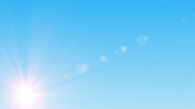 Parlak mavi bir gökyüzü, yumuşak güneş ışınları ve parlayan mercek parlamalarıyla aydınlanır ve canlı bir atmosfer yaratır. Sahne bulutsuz, güneşli bir günü yakalıyor..