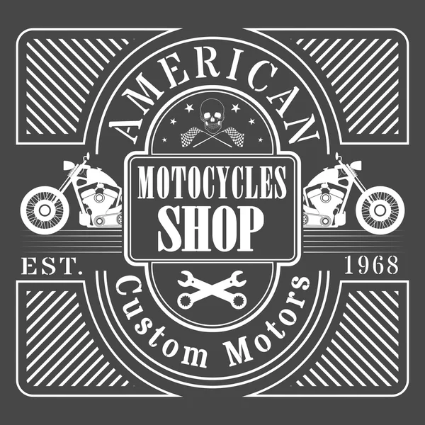 Motocicleta — Vector de stock