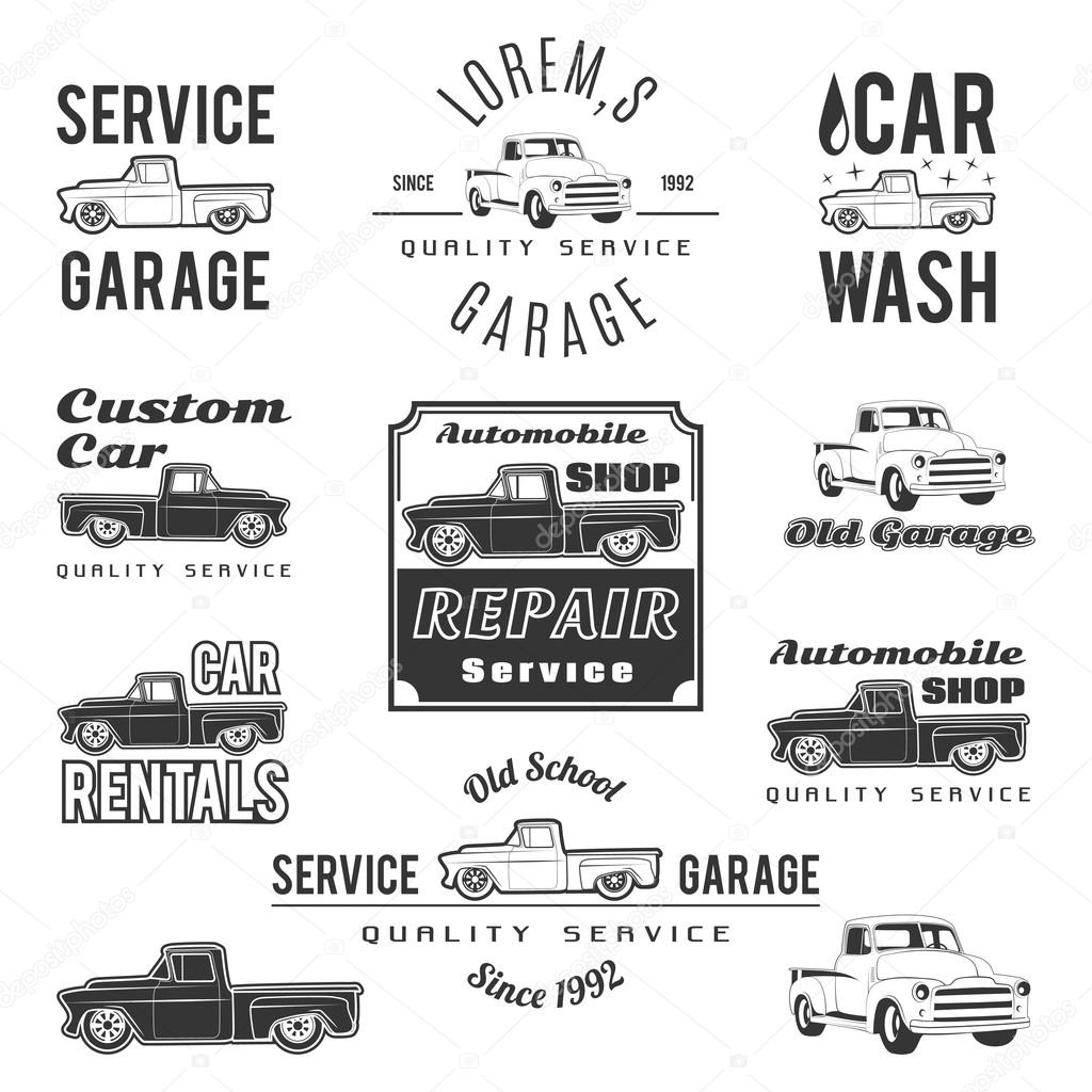 car service labels