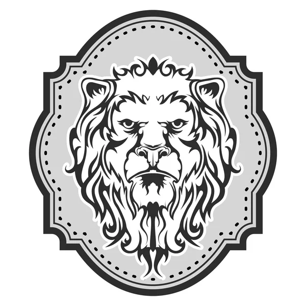 Tête de lion héraldique pour votre design — Image vectorielle