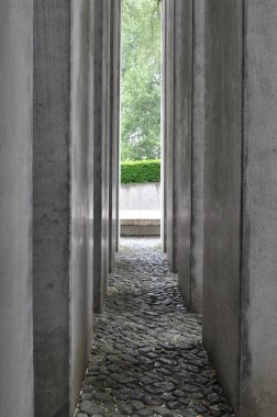 beton duvar cephesi dokusu gri cephe yakın yol geçidi