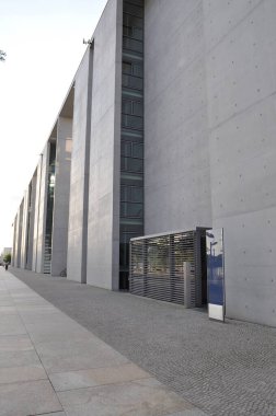 beton duvar modern mimari ofis ofis bölgesi