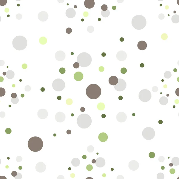 Abstract Naadloos Patroon Met Cirkels Pastelkleuren Sjablonen Witte Transparante Achtergrond — Stockvector