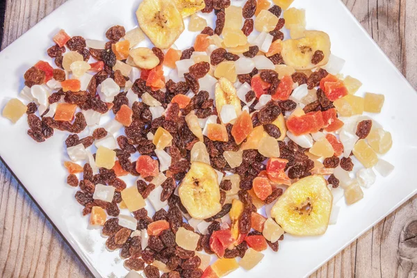 Dry fruit plate — Stock Photo, Image