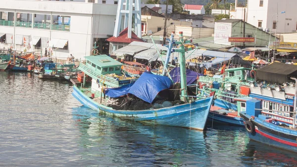 Vietnamesiske fiskerfartøjer - Stock-foto