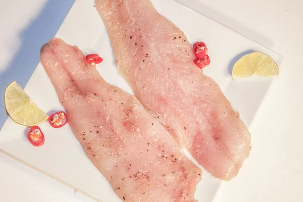 Raw pike perch — Stock Image Raw pike perch Royalty Free Stock Images