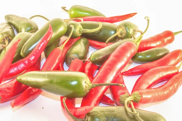 Chili och jalapenos — Stockfoto