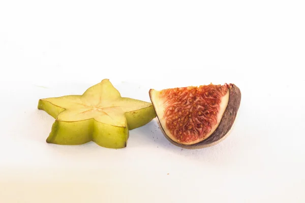 Carambola's en gekonfijte vijgen — Stockfoto