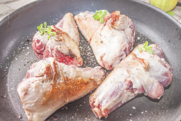 Fried lamb shank — Stock Photo, Image