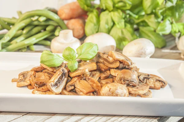 Fried Champignon — Stock Photo, Image