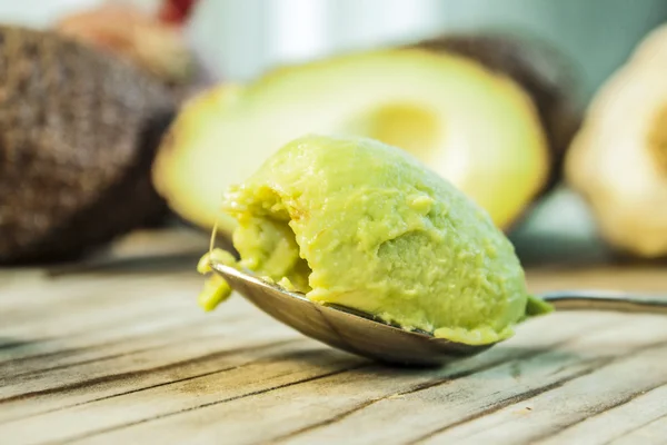 Avocado spoon Stock Picture