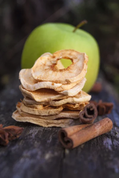 Dried dehydrated apples Royalty Free Stock Images