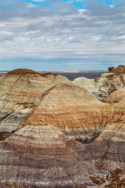 纵观亚利桑那州喷漆沙漠的广阔风景 — 图库照片