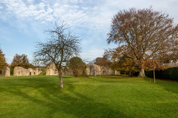 Ruins Pancras Priory Lewes Sunny Autumn Day — Stock Photo, Image