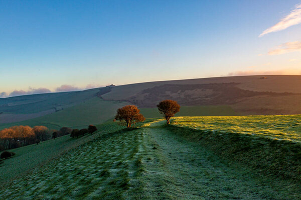 Глядя морозным декабрьским утром по тропинке на юге Дона