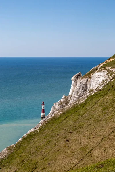 Beachy Head Leuchtturm Der Küste Von Sussex Einem Sonnigen Tag — Stockfoto