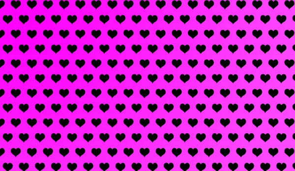 Purple Pattern Cartoon Hearts Isolated Background — Stock Photo, Image