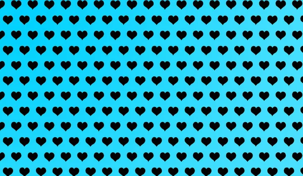 Azurový Vzor Karikatury Srdce Izolovaném Pozadí — Stock fotografie
